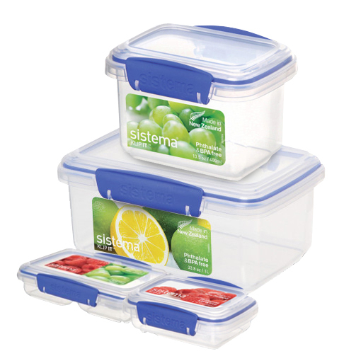 Pack of 4 Food Storage Containers