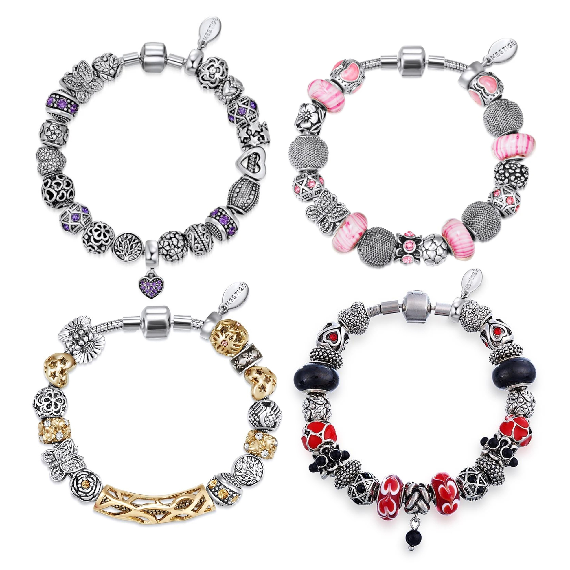 Magical Memories Charm Bracelets with Swarovski Crystals