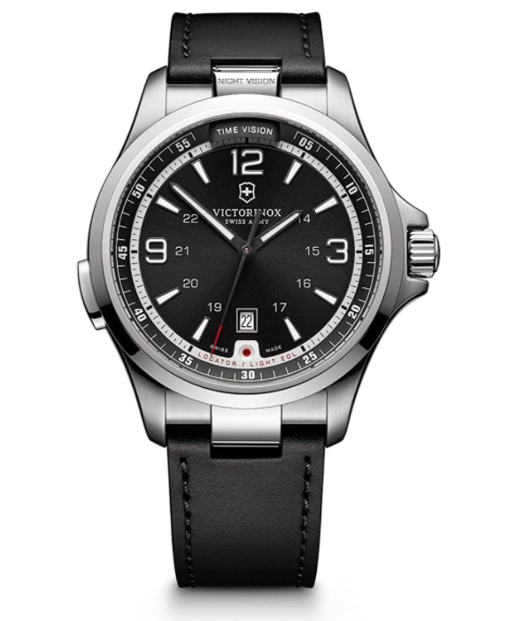Men's Leather Night Vision Watch