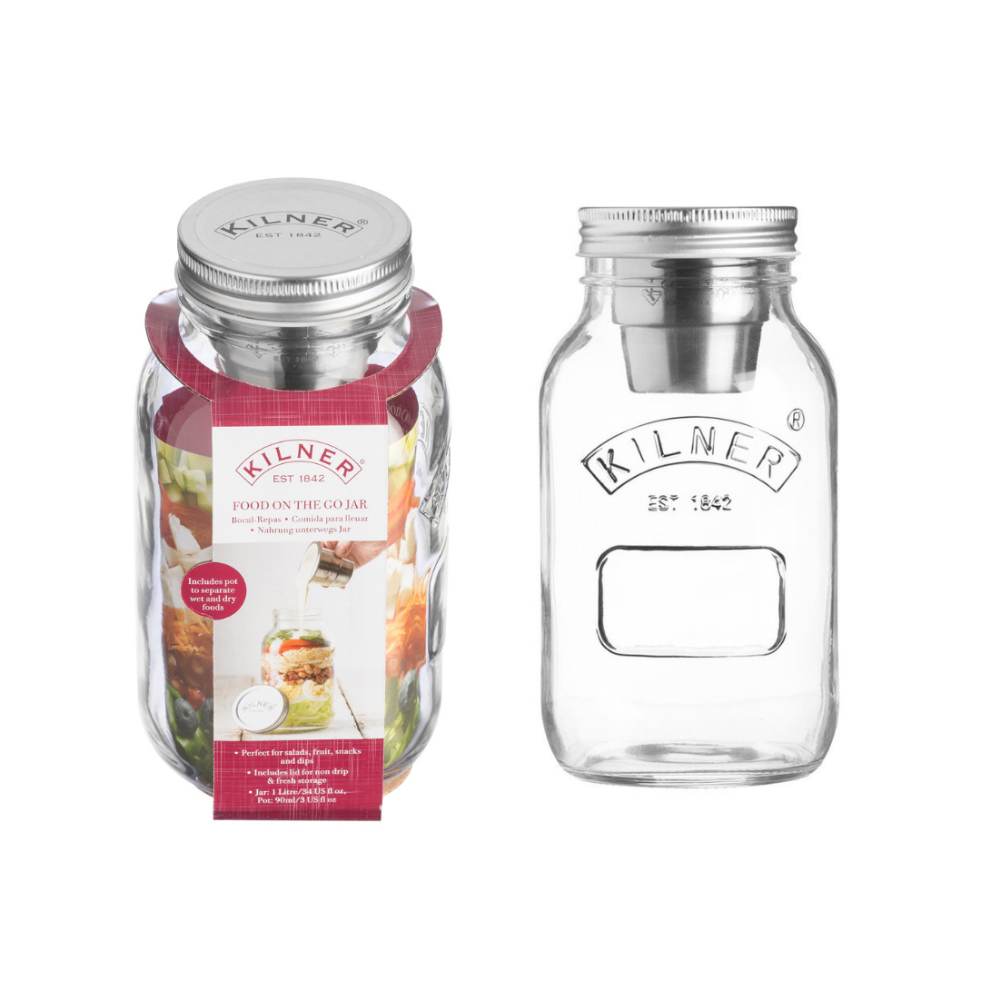 Set of 2 1L Food on the Go Jars