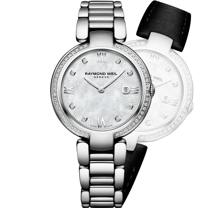 Ladies 57 Diamond Mother-of-Pearl Watch