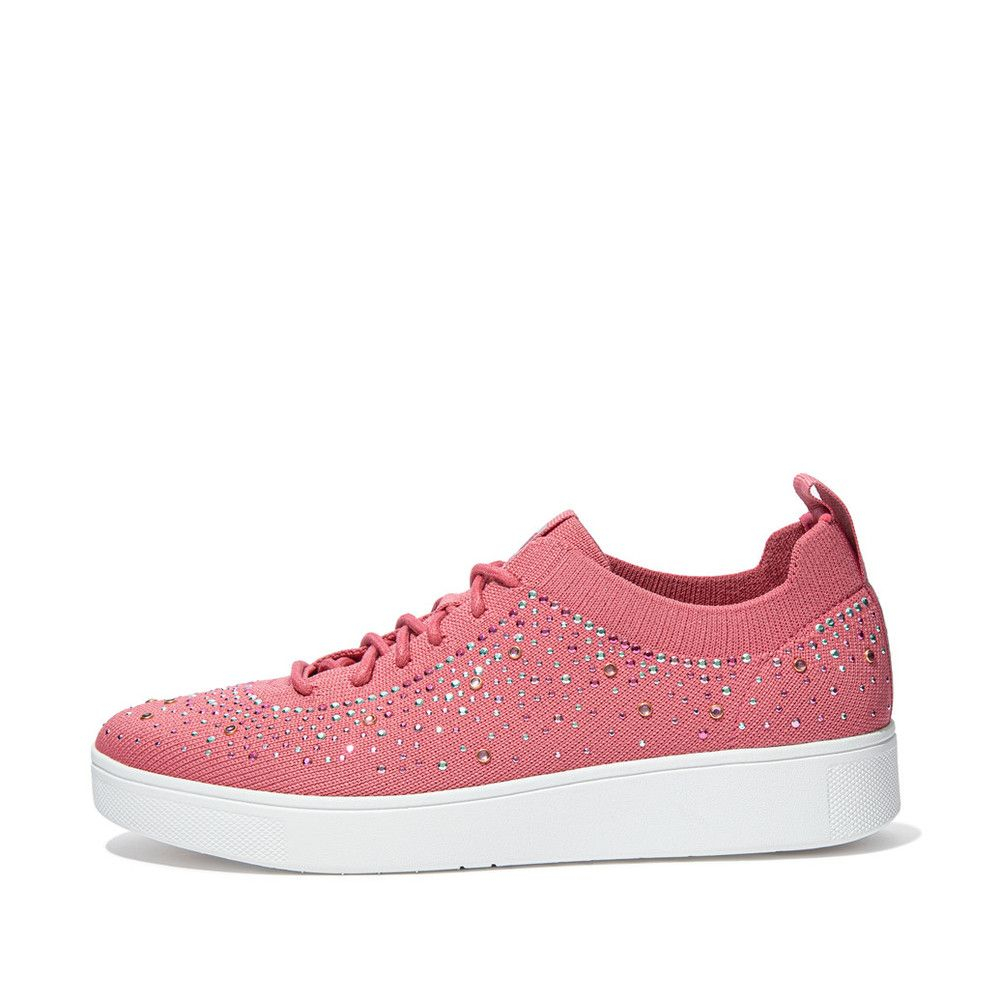Ladies Rally Crystal Ombre Knit Sneakers
