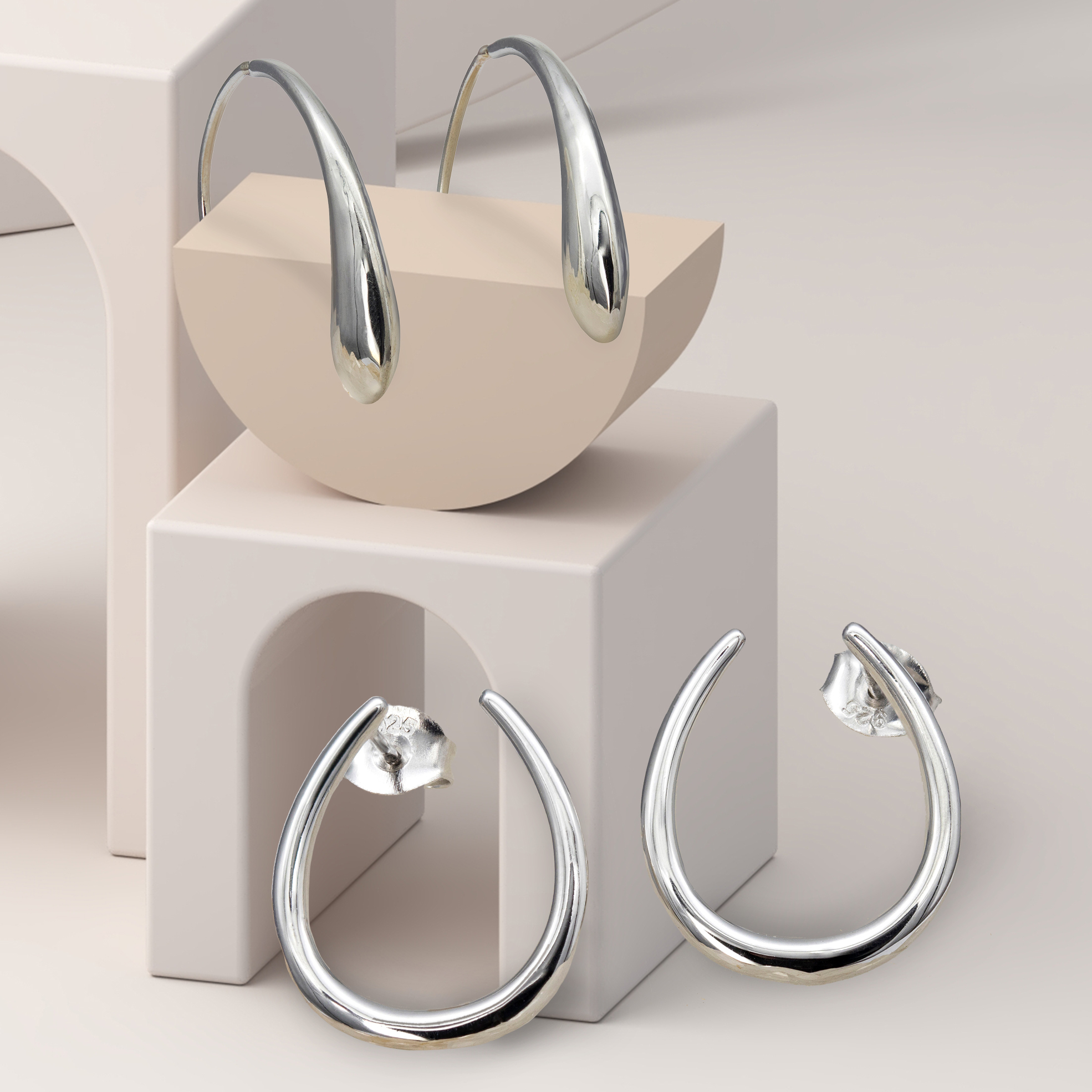 Silver Celestial Collection Earrings