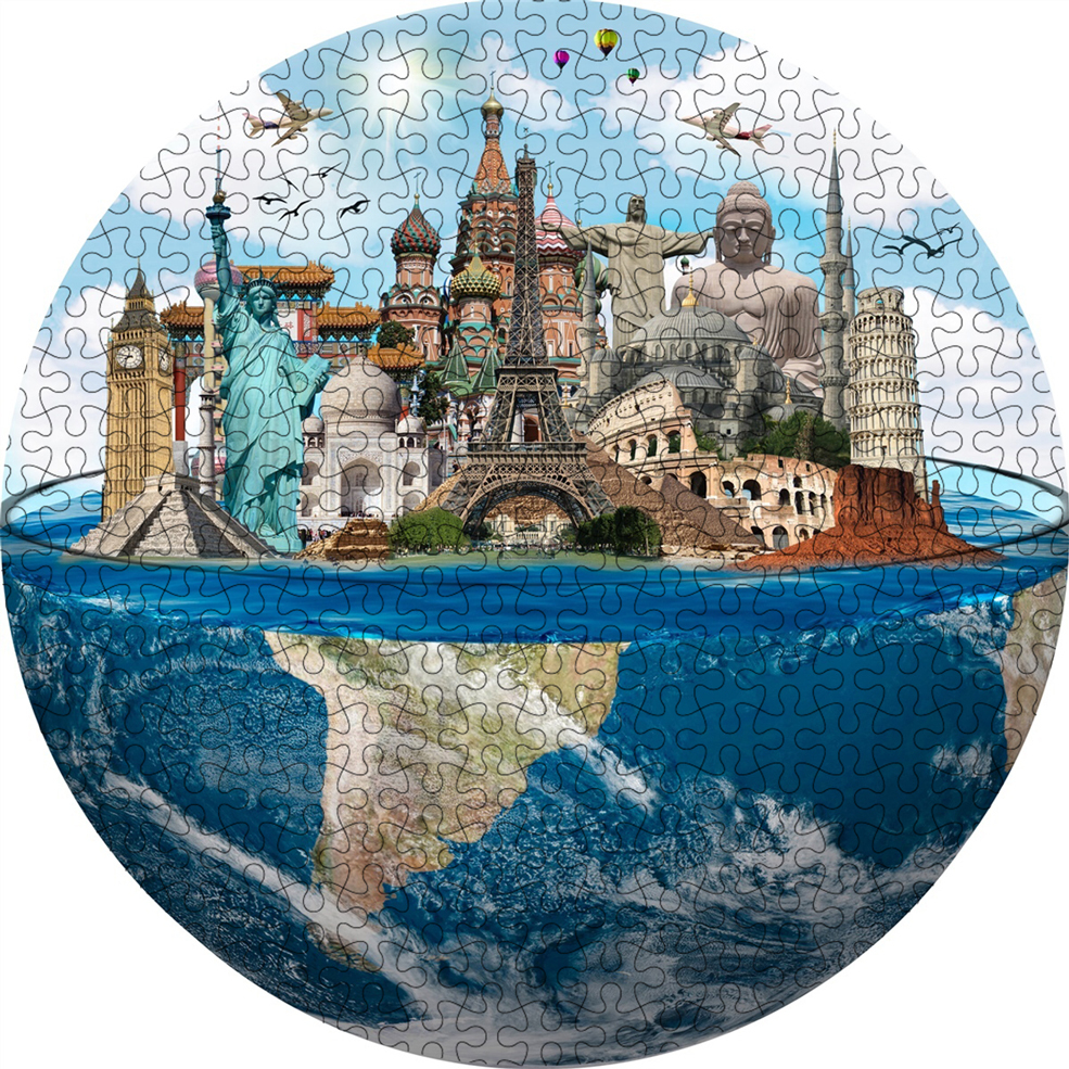 1000-Piece Adult Round Novelty Puzzles