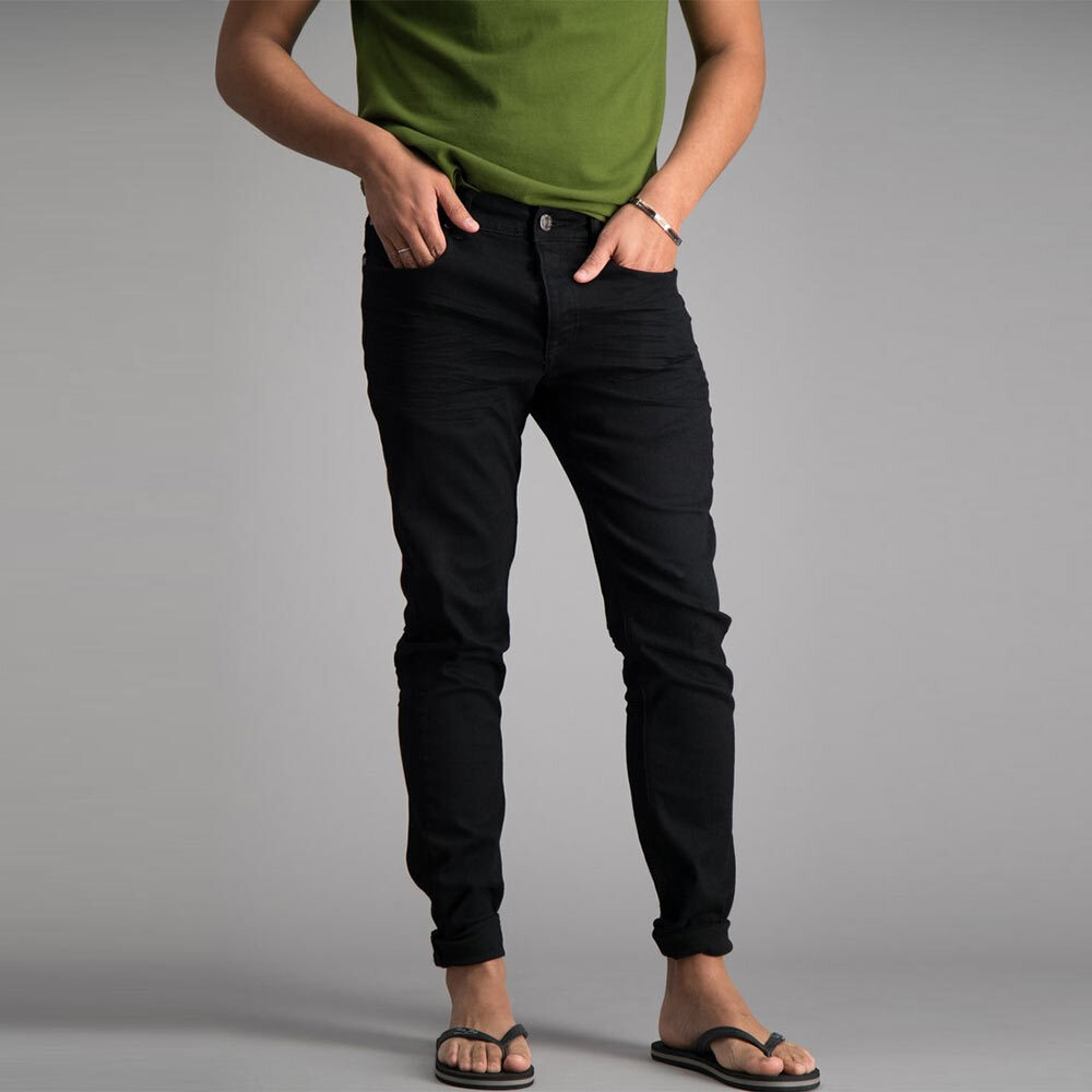 Men's Classic Slim Fit Indigo Denim Jeans