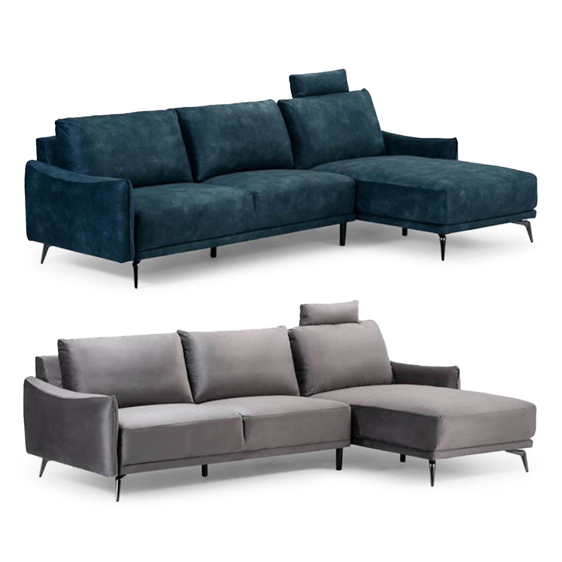 Velvet Corner Couch