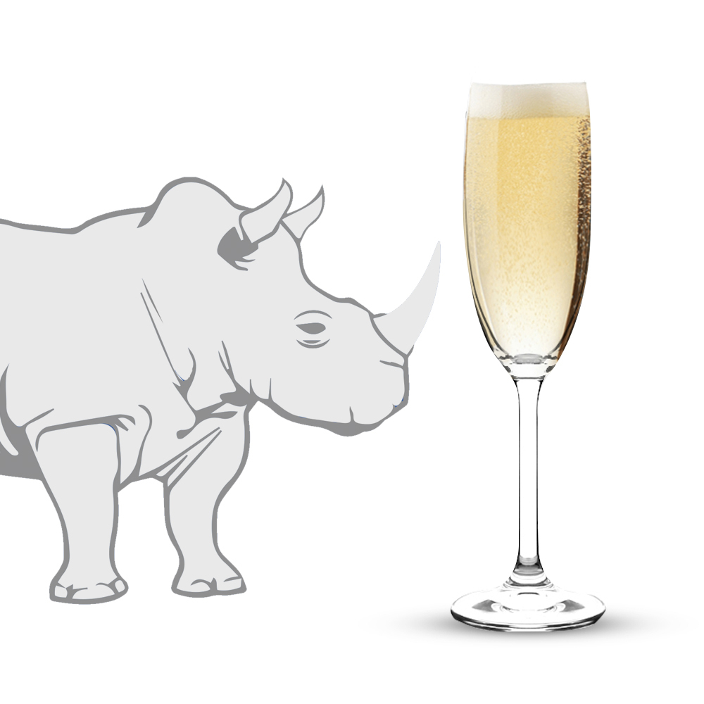 Set of 12 220ml Bistro Champagne Flute Glasses