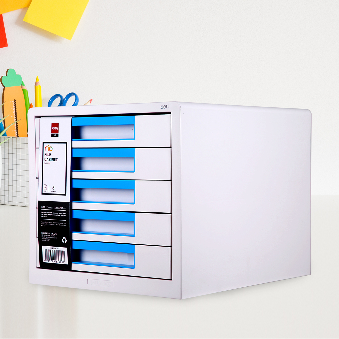 5-Drawer Desk Filing Cabinet