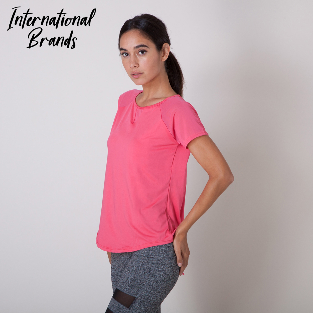 Set of 2 Lightweight Breathable Active Vest Top with Mesh Detail