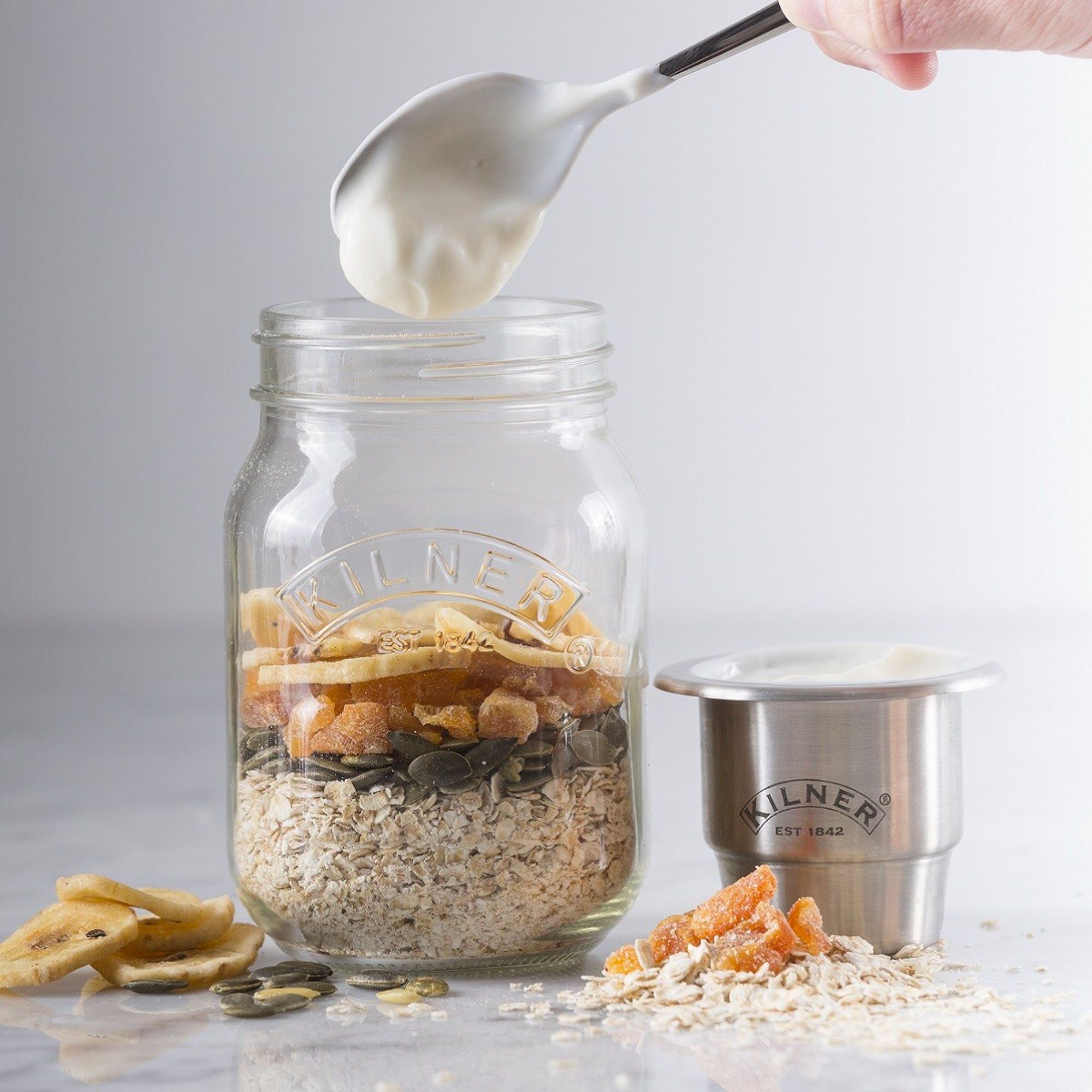 Set of 2 0.5L Snacks On The Go Jars
