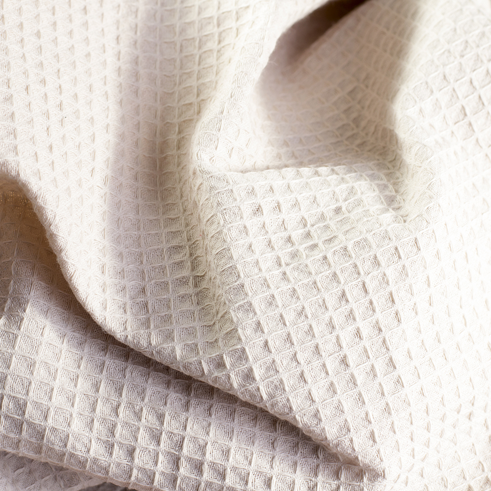 100% Cotton Stone Waffle Blanket 