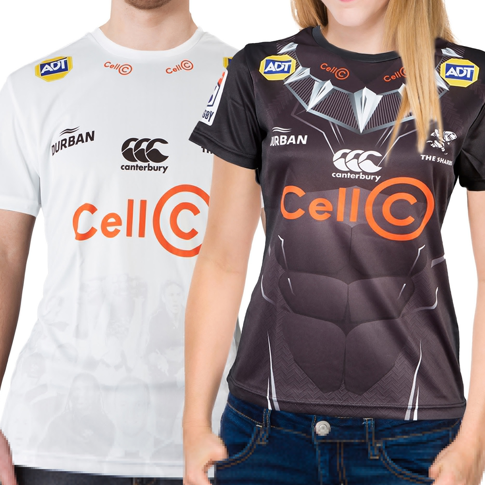 Sharks Men's or Ladies 2020 Away or Marvel Fan Tee