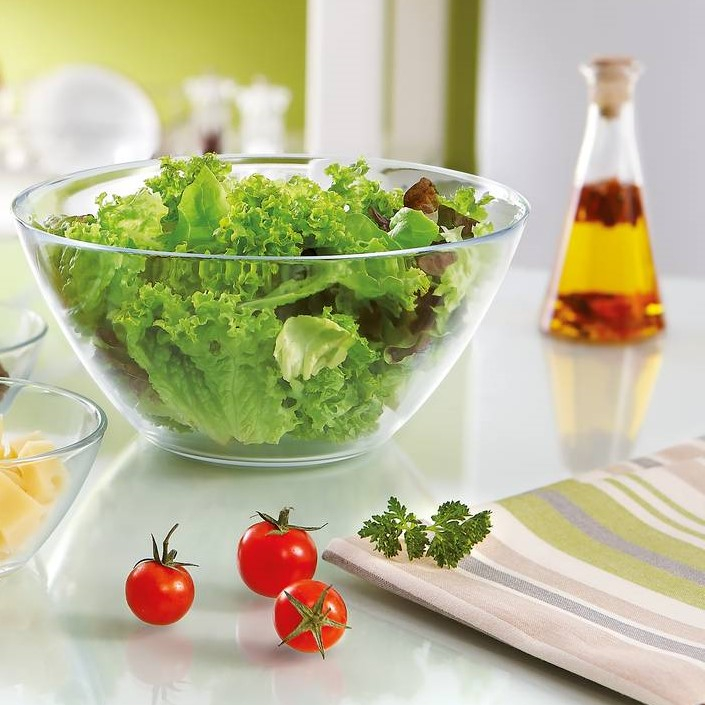 28cm Cosmos Tempered Glass Salad Bowl