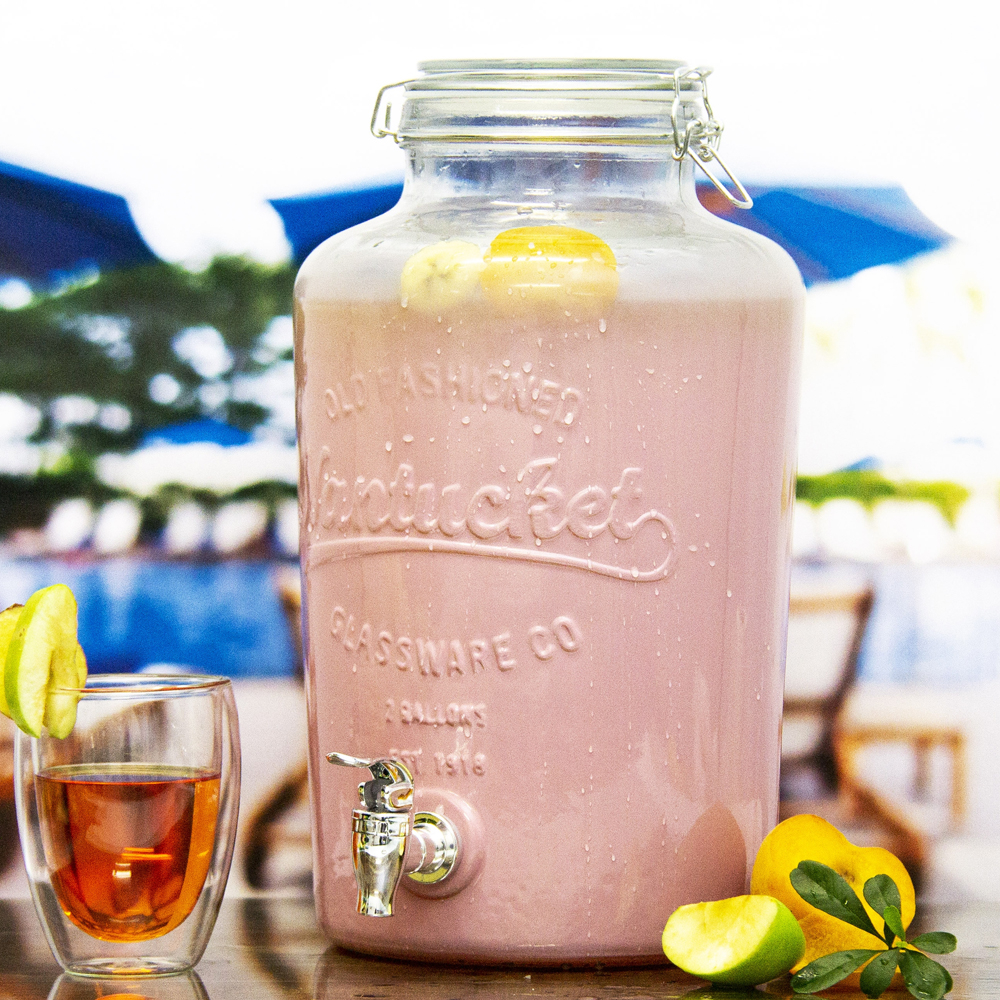 7.5L Pink Frosting Vivant Beverage Dispenser
