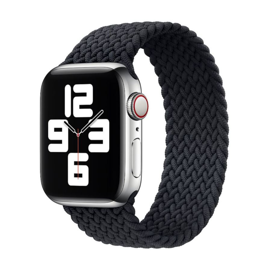 Black Braided Solo Loop Strap for Apple Watch