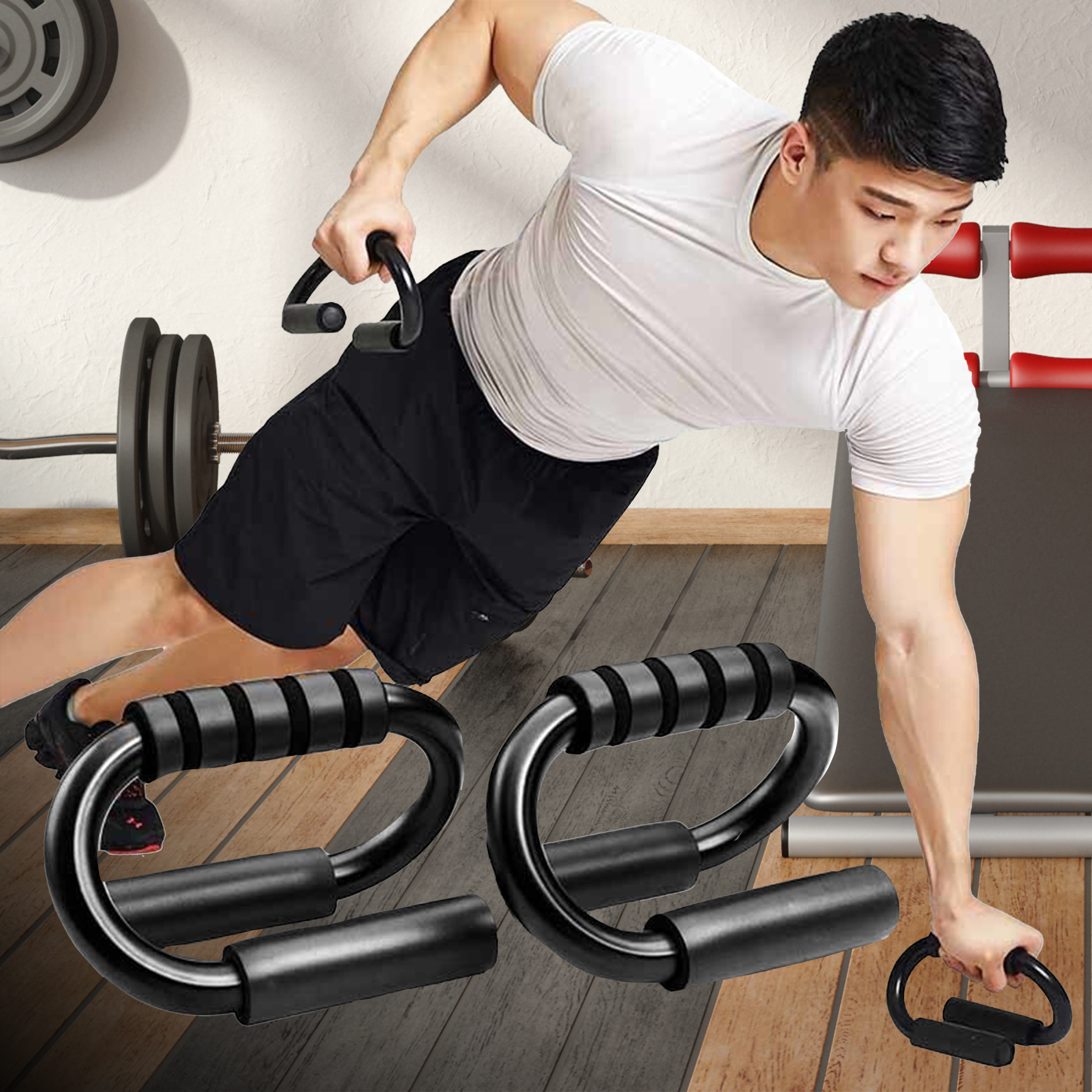 Pair of S-Shape Push Up Stands