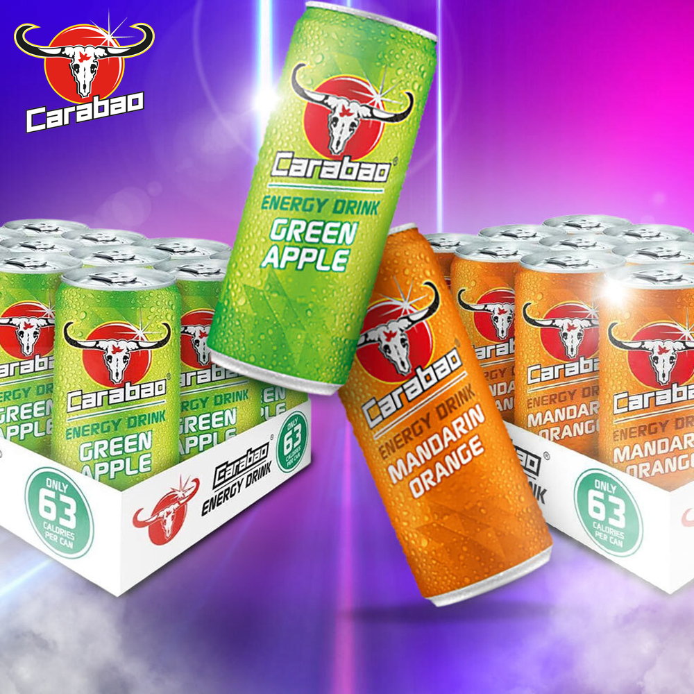 Pack of 12, 330ml Low Sugar Flavored Energy Drinks (R9.92 each)