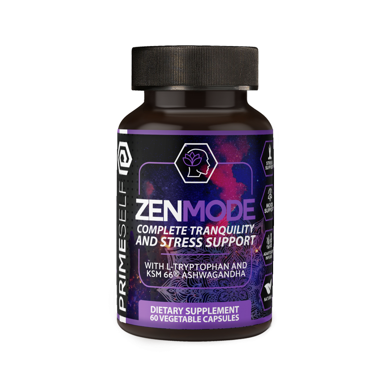 60 Caps 100% Natural Zen Mode Complete Tranquility and Stress Support