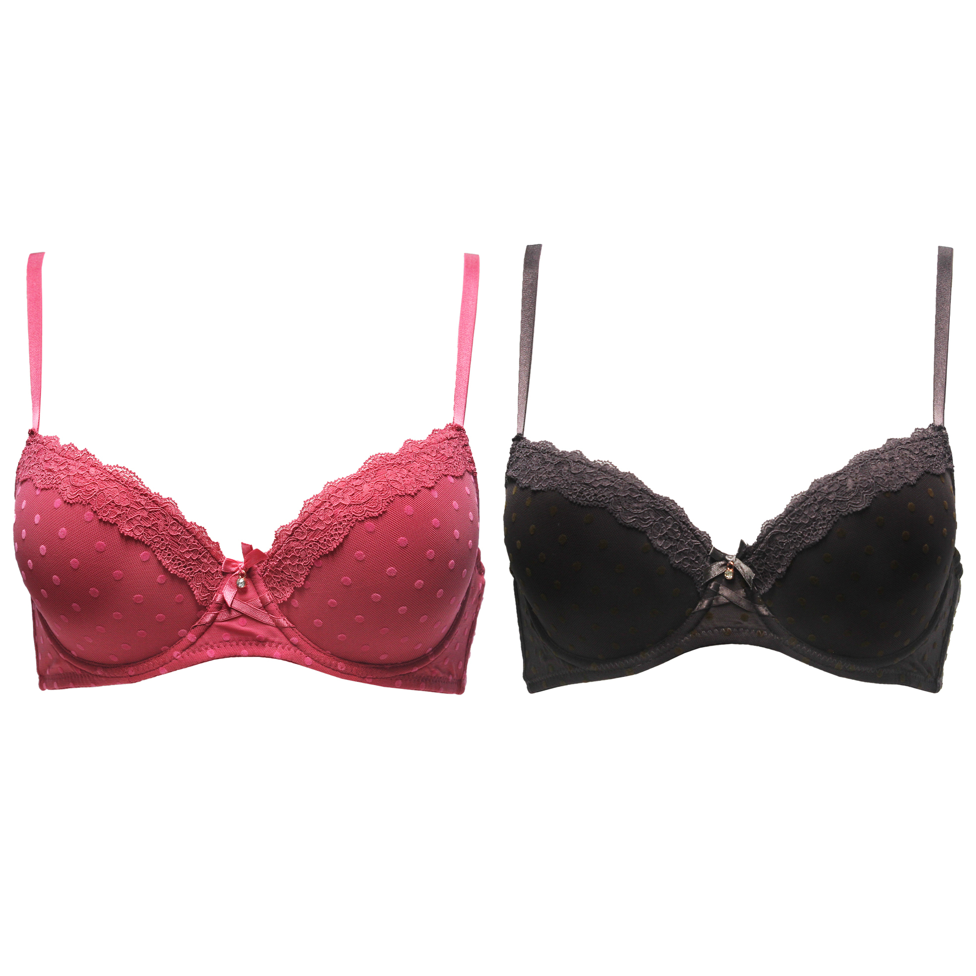 Pack of 2 Lace Detail Everyday Bras