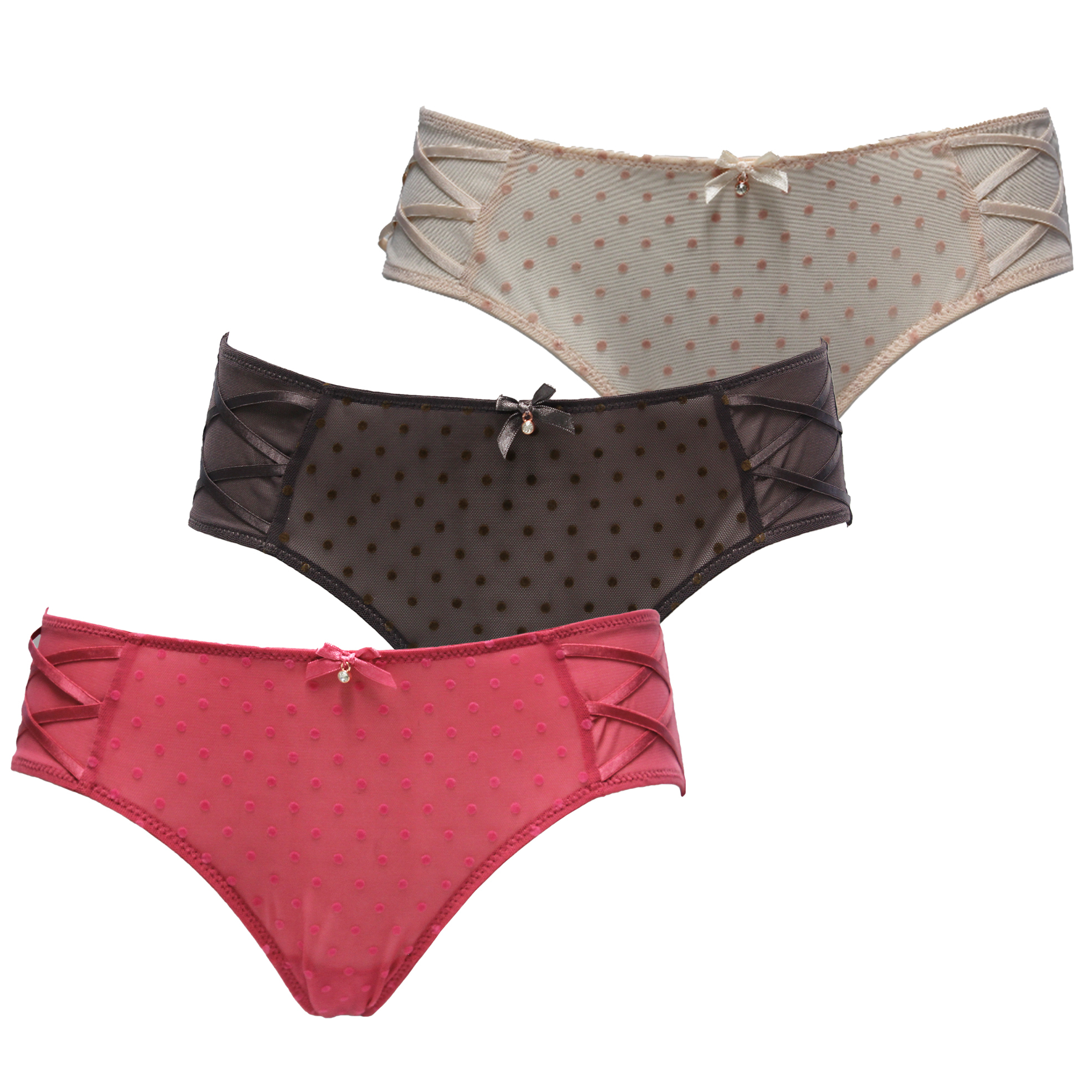 Pack of 3 Lace Detail Everyday Briefs