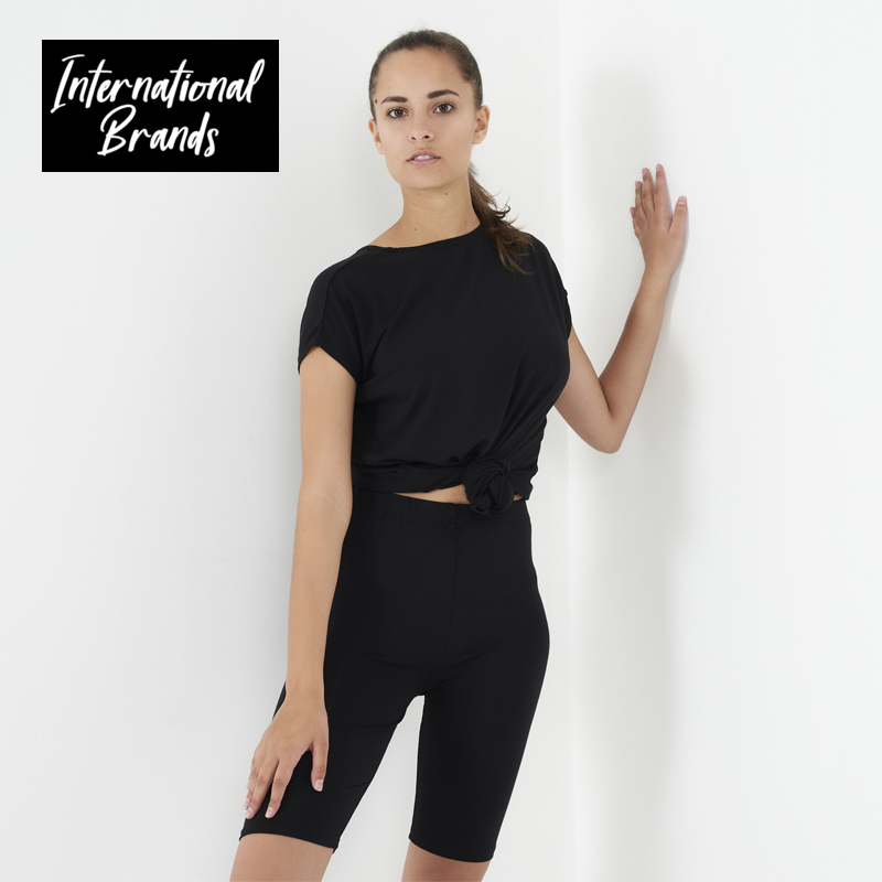 Ladies Matching Shorts and T-Shirt Gym Set