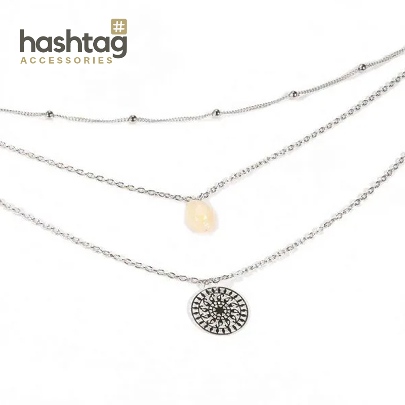 3-Piece Multi-Layer Fully Adjustable Necklace