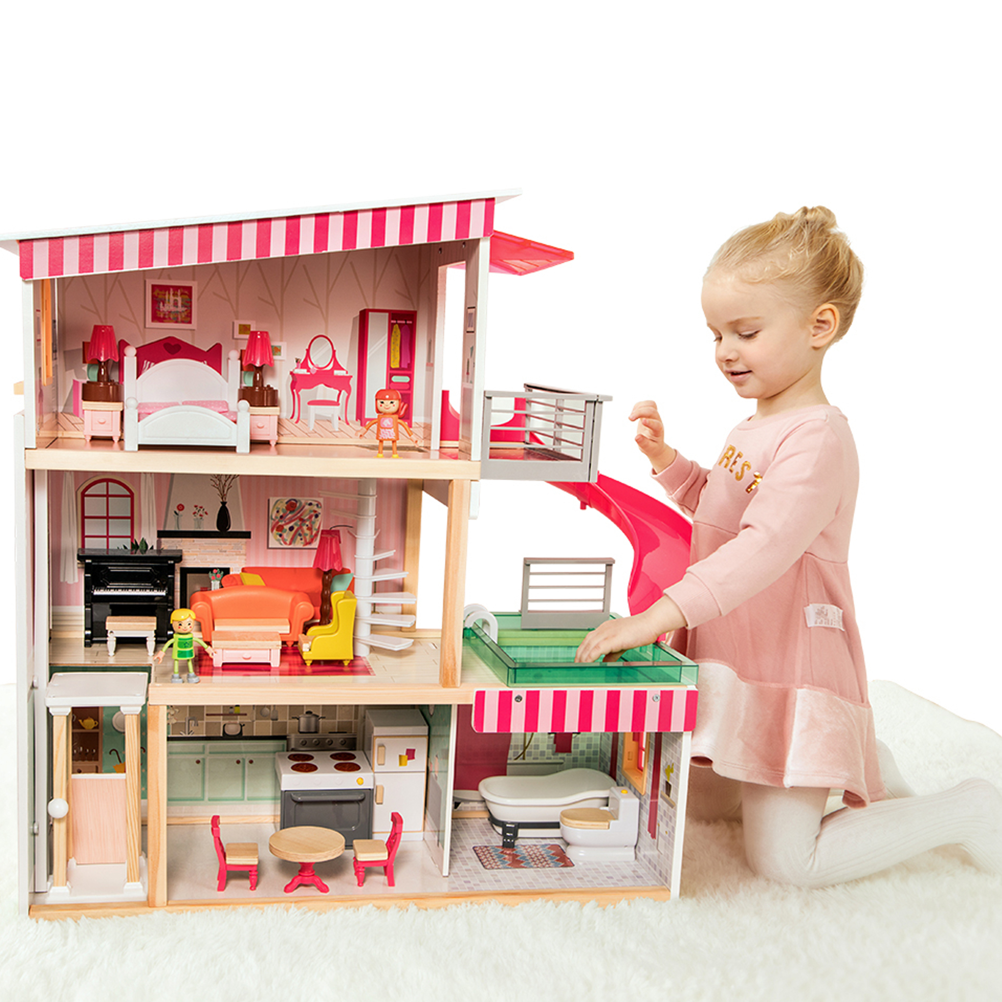 Fully Furnished Modern Doll House