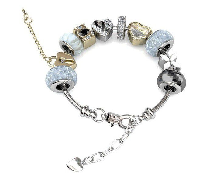 My Lady Charm Bracelet with Swarovski Crystals