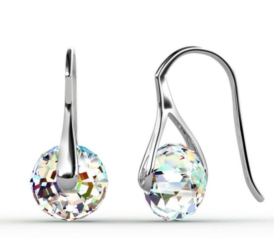 Leah Earrings with Swarovski Crystals