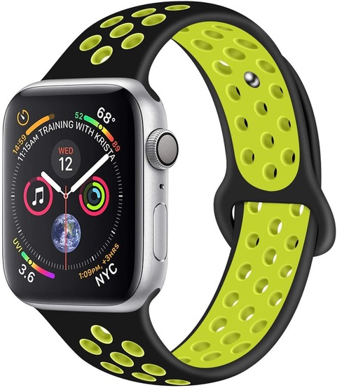 Two-Tone Replacement Apple Silicone Watch Strap