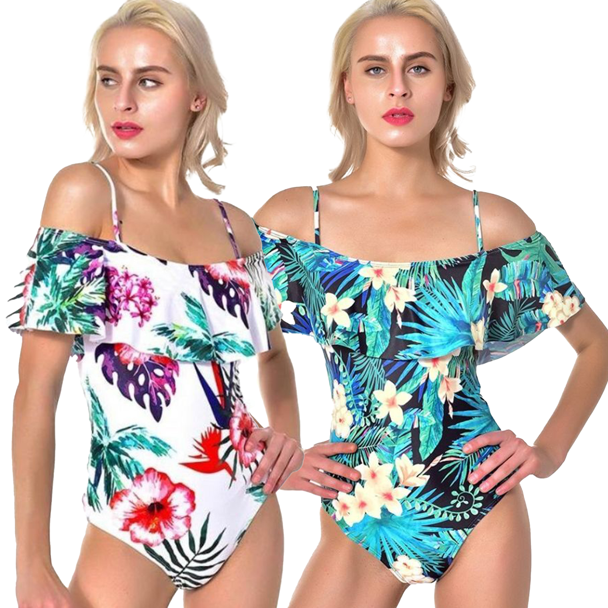 Printed Free Floral One Piece Costume