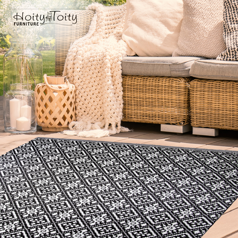 Terra Tile Reversible Large Polypropylene Indoor/Outdoor Rugs