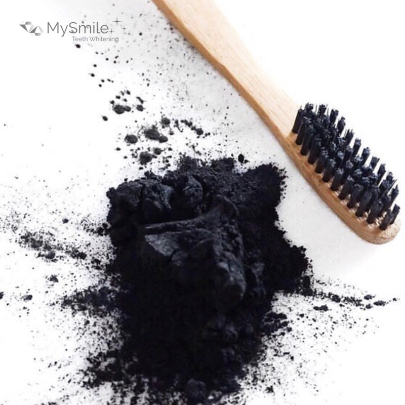 Activated Coconut Charcoal Powder with Foam Whitening Toothpaste