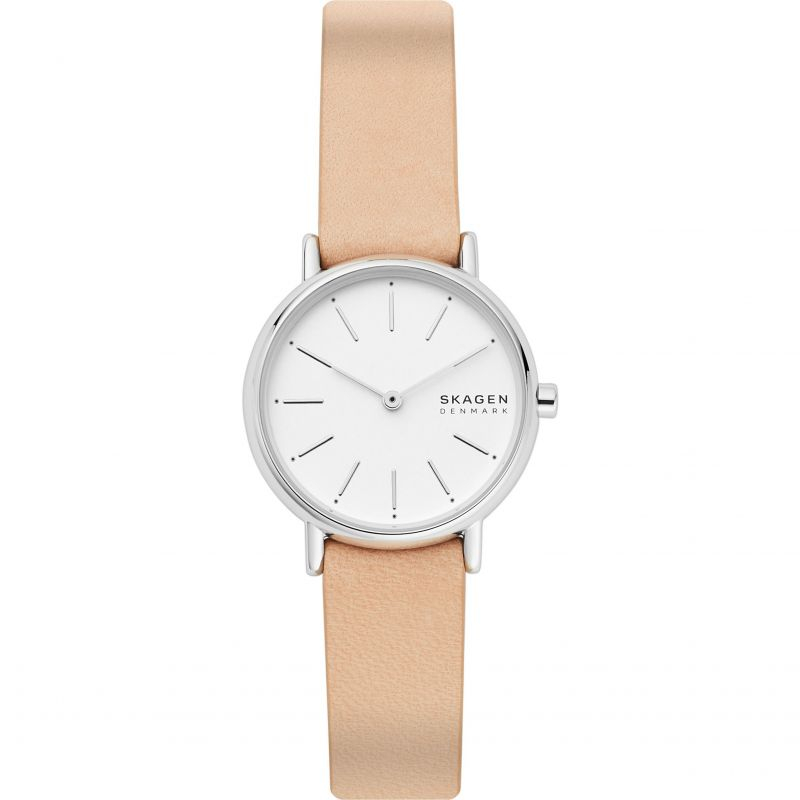 Women's Signatur Silver Round Leather Watch