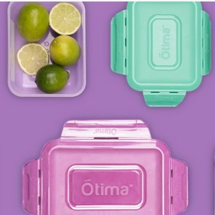 Set of 6, 3.5L Quatro Clip Lock Air Tight Containers