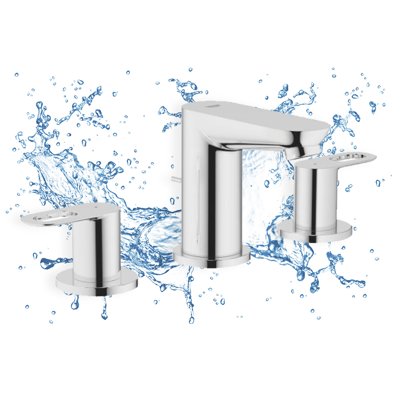 Bauloop Two Handle Basin Mixer