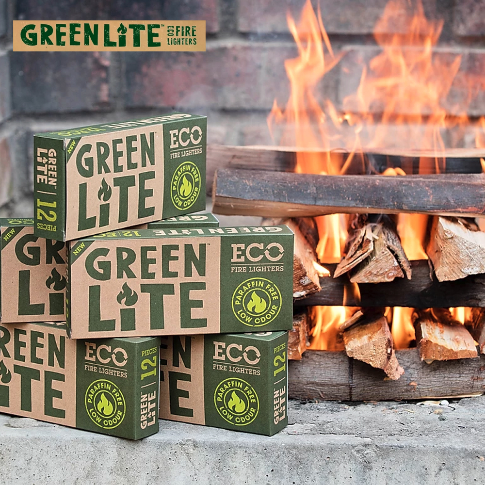 Pack of 20 Paraffin Free Eco Fire Lighters (12 Pieces Per Box)