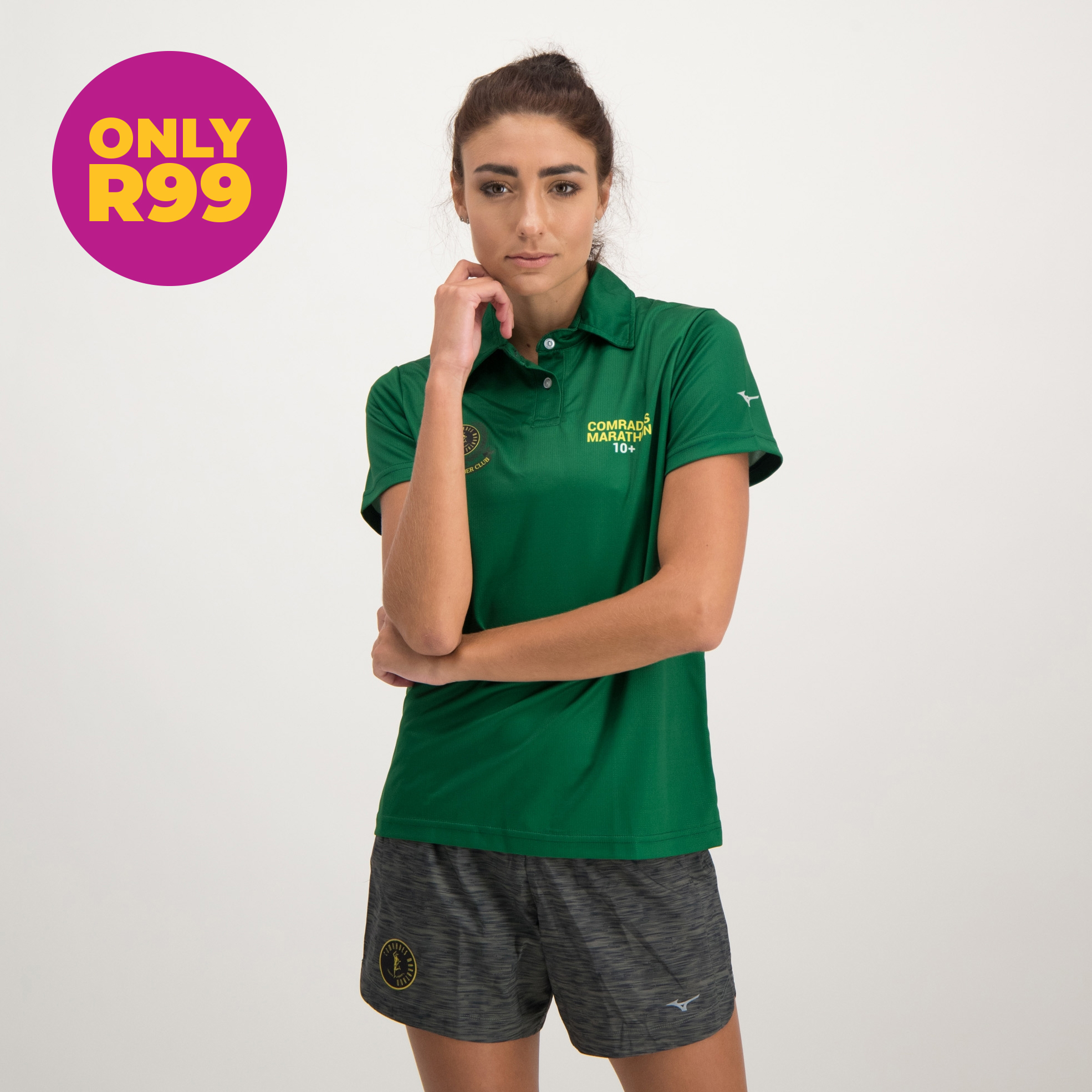 Ladies Comrades Club Polo in Green
