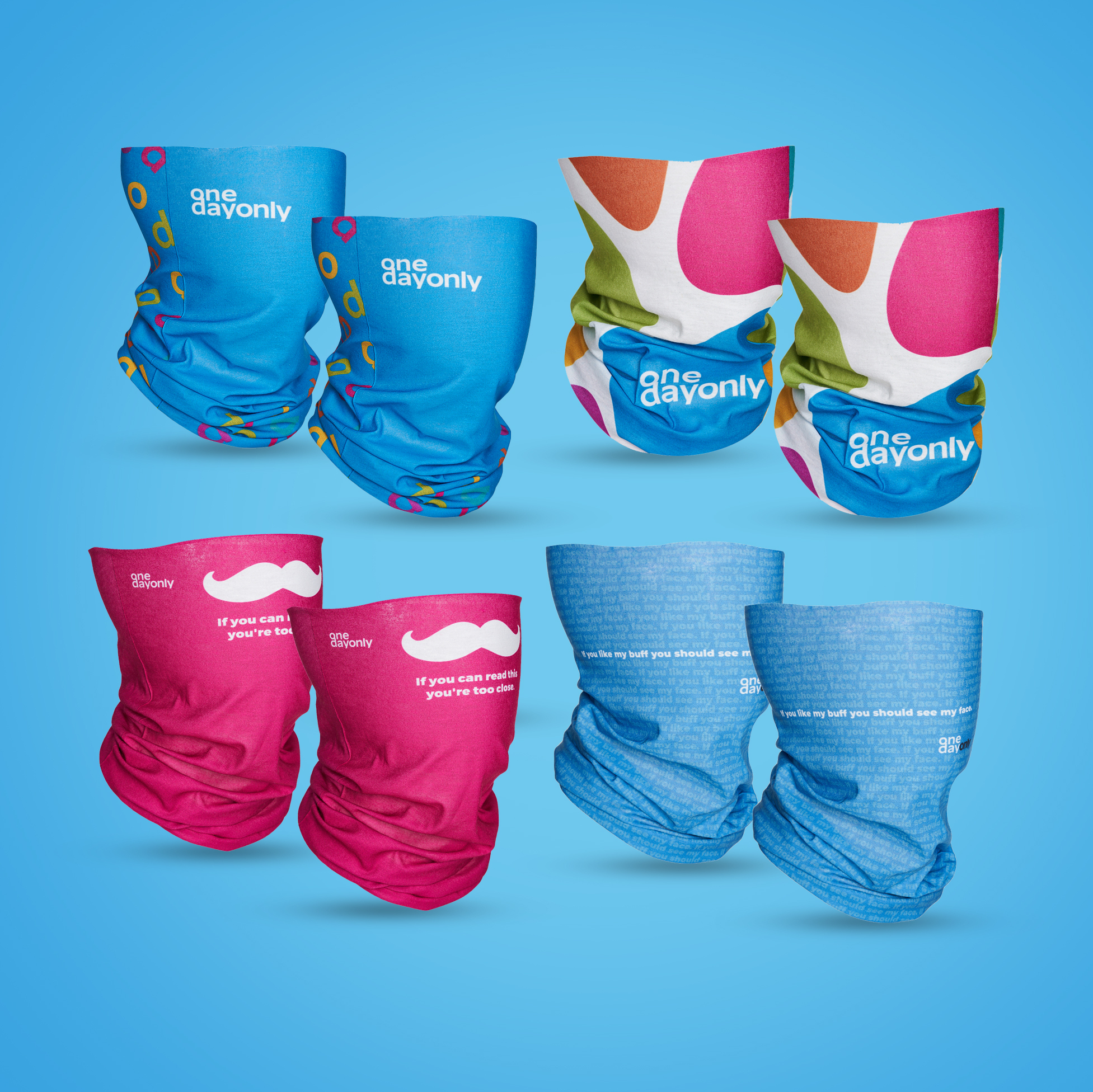 Pack of 2 Tubular Fun Sport Mask