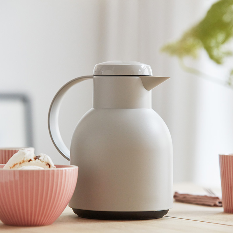 1L White SAMBA Quick Press Insulated Vacuum Jug