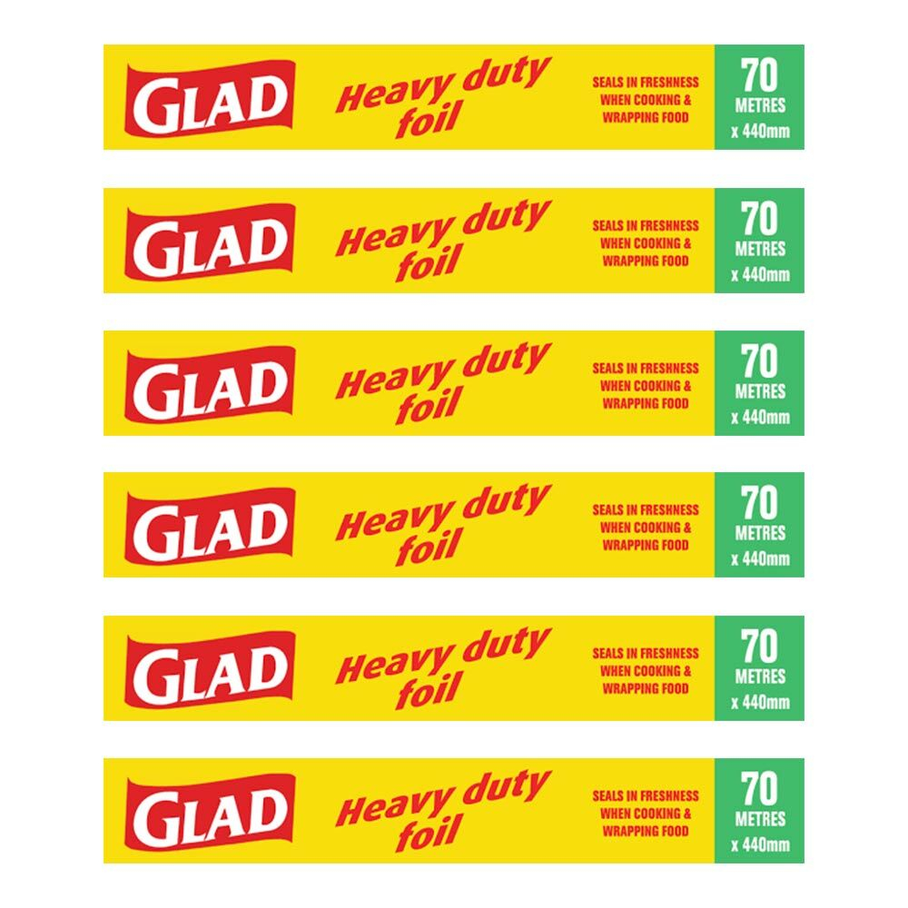 Pack of 6 Heavy Foil (70m x 450mm)
