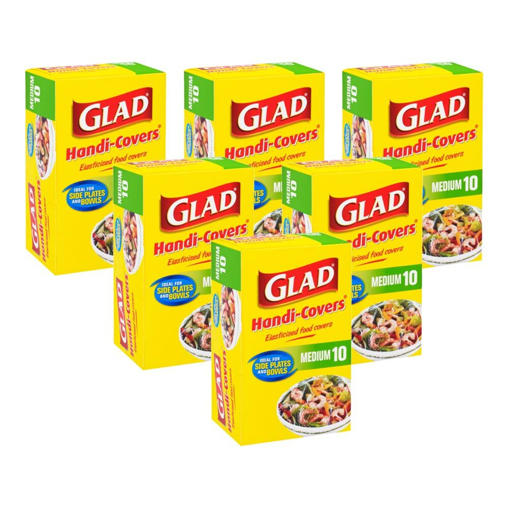 Pack of 6 Medium or Large Elasticated Handi-Covers (48 or 60 Covers)