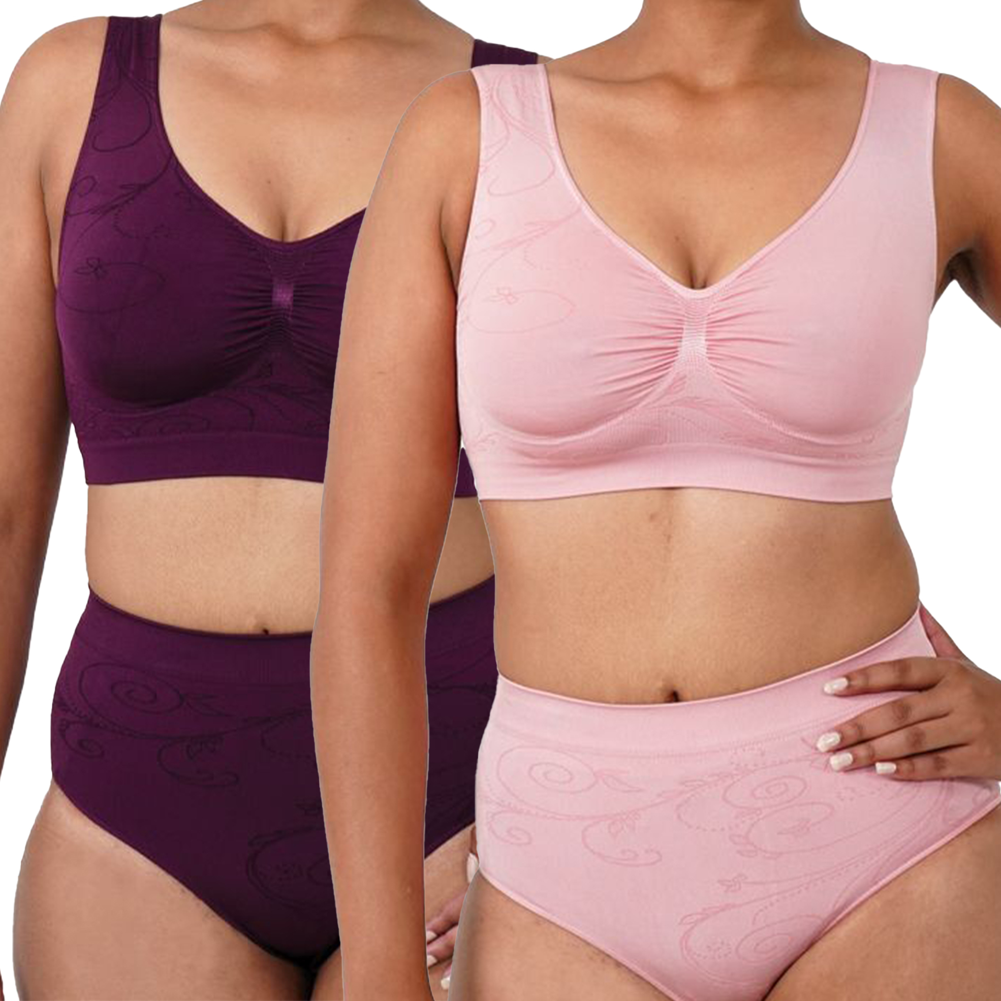 Pack of 2 Shape Enhancing Medium Control Briefs with Swirl Design