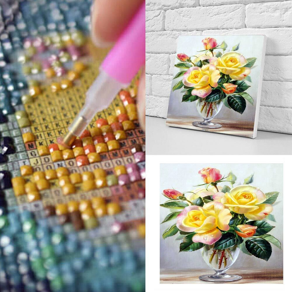5D Diamond Dot Painting by Numbers Canvas Block Kit