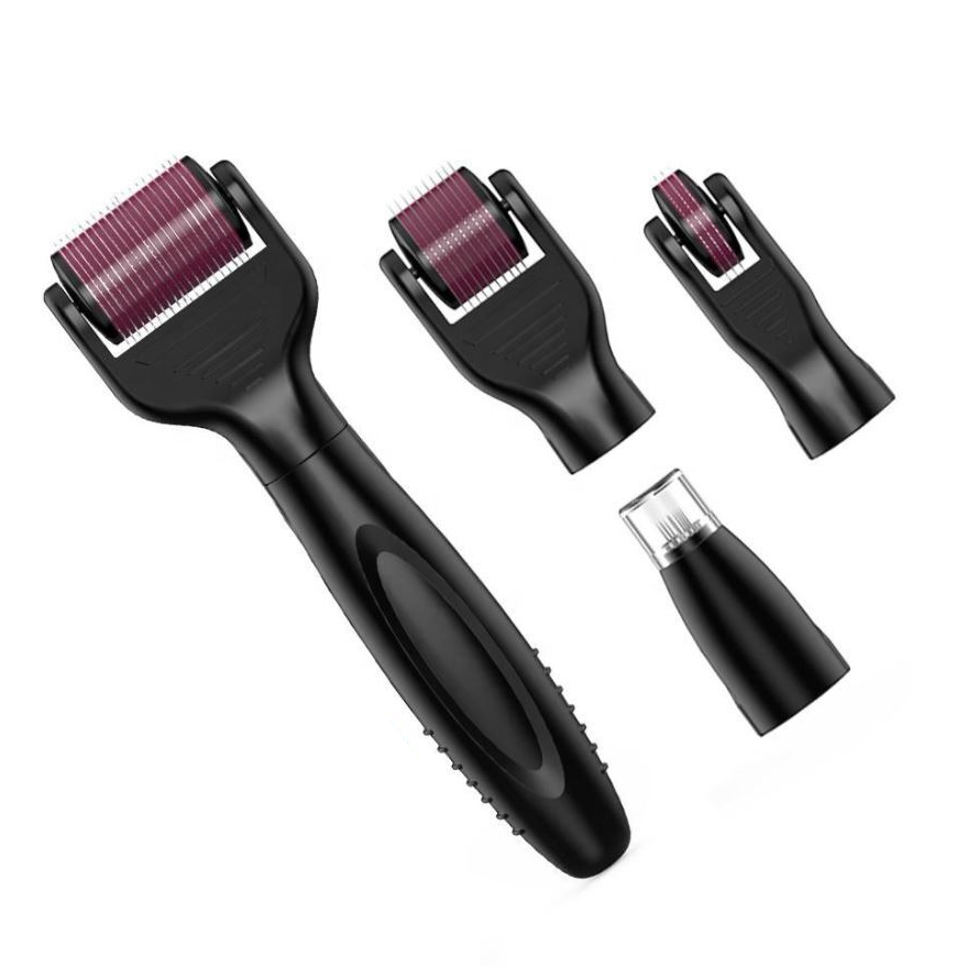 5-In-1 Black Titanium Micro-Needling Derma Roller Set