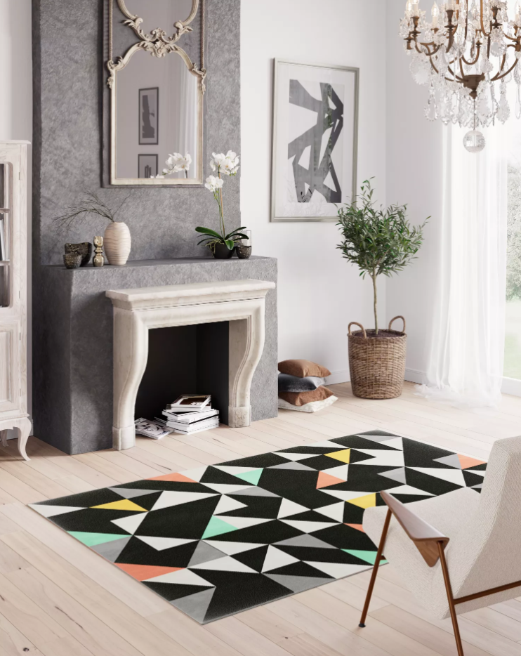 100% Polypropylene Canvas Rugs (Multiple Sizes Available)