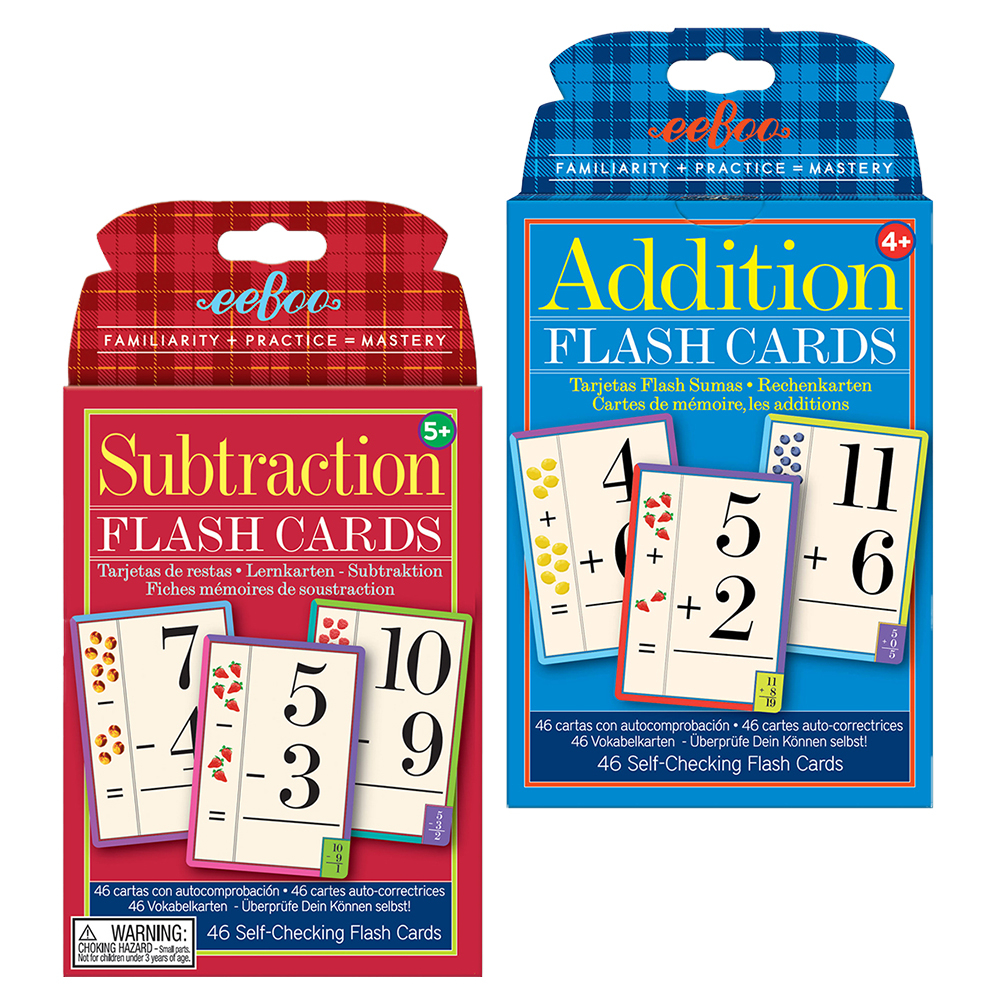 Educational Flash Cards & Addition & Subtraction Bundle