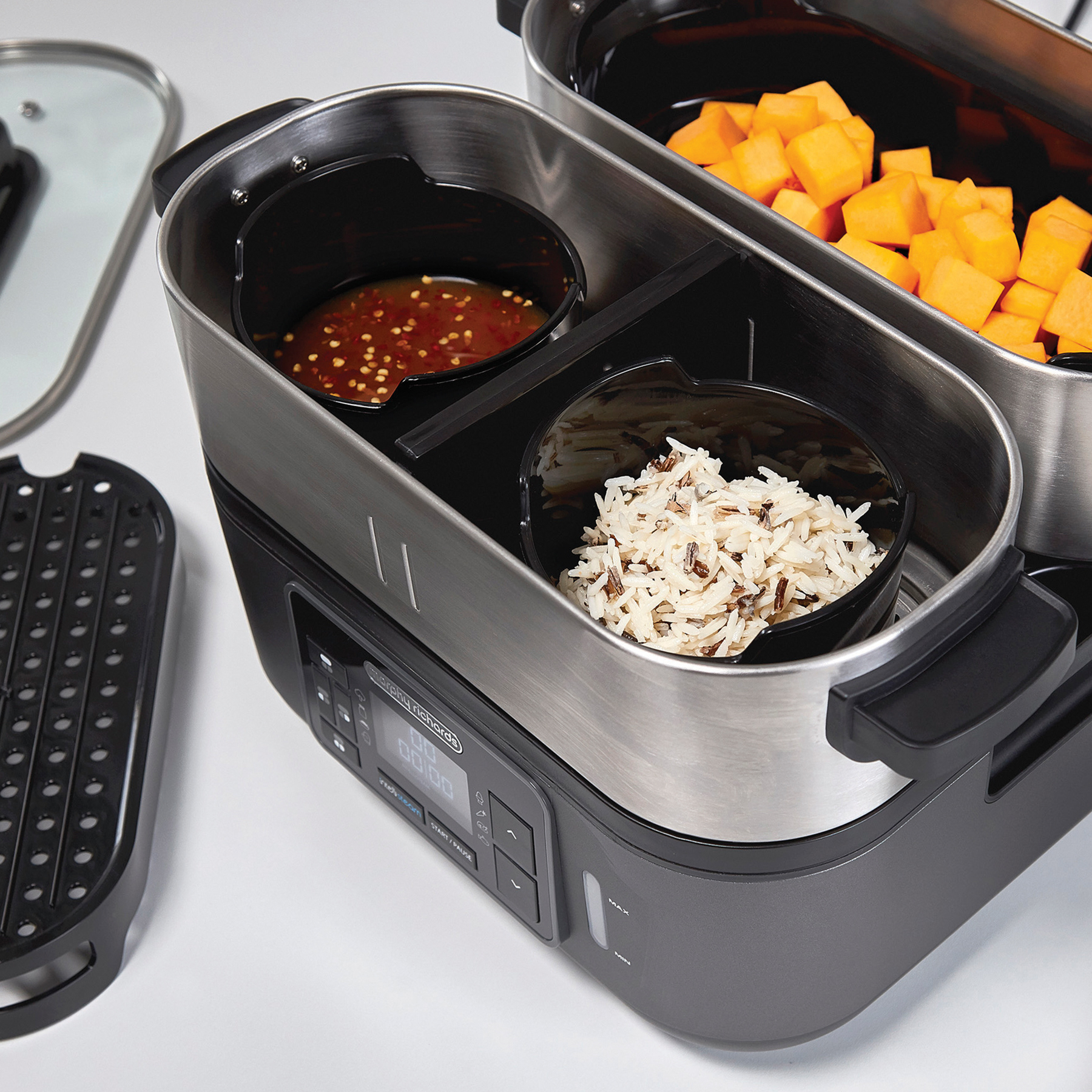 1600W Intelli Steam Digital Food Steamer (Model: 470006)