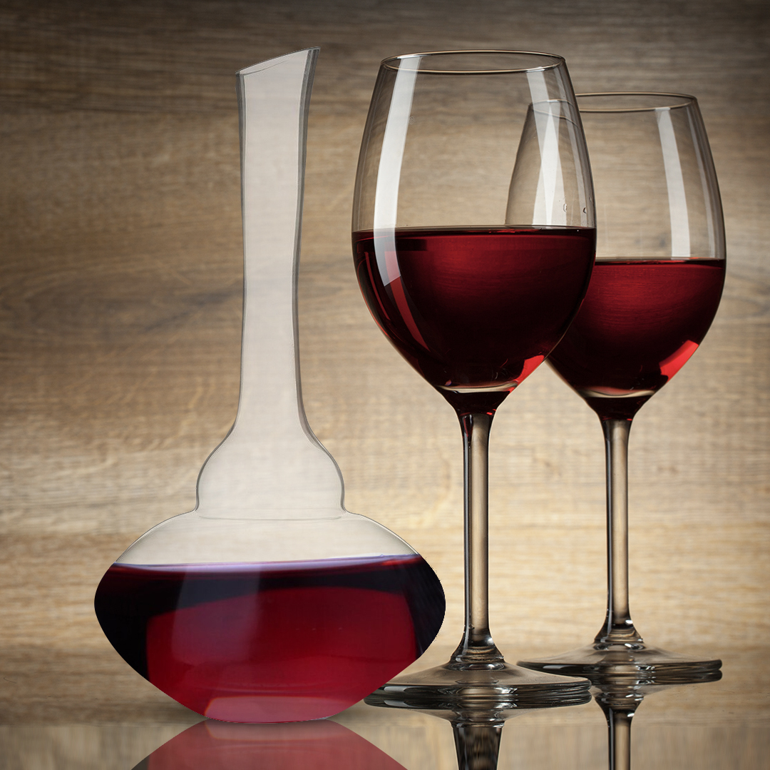 For reference purposes only. Wine glasses not included.