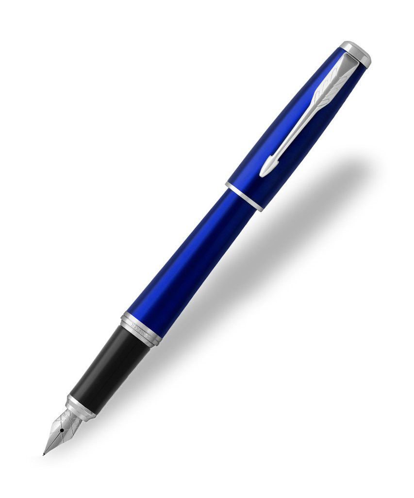 Urban Nightsky Blue Chrome Trim Blue Ink Fountain Pen